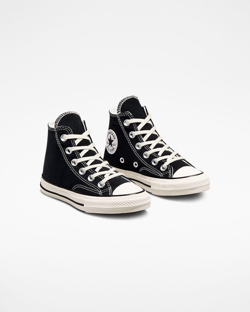 Tenisi Inalti Baieti Converse Chuck 70 Vintage Panza Negrii | RO C13DHU702